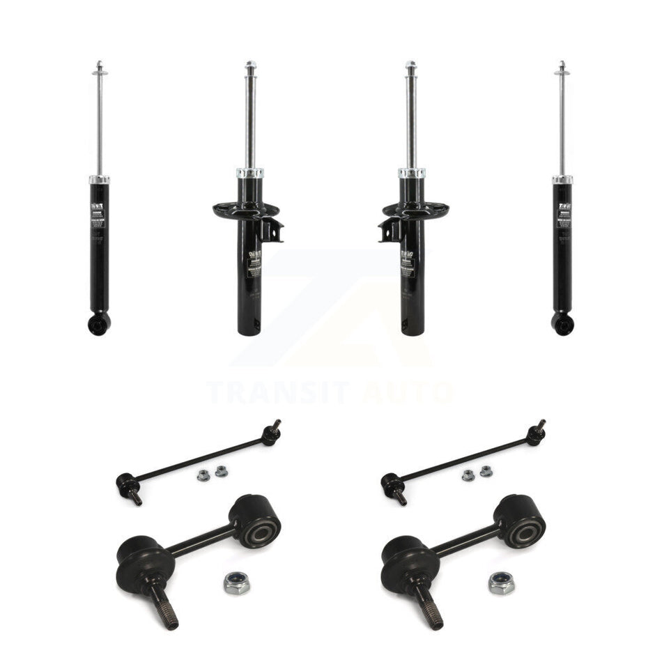 Front Rear Strut Shock & TQ Bar Link Kit For 12-14 Volkswagen Jetta GLI with Sedan KSS-108197
