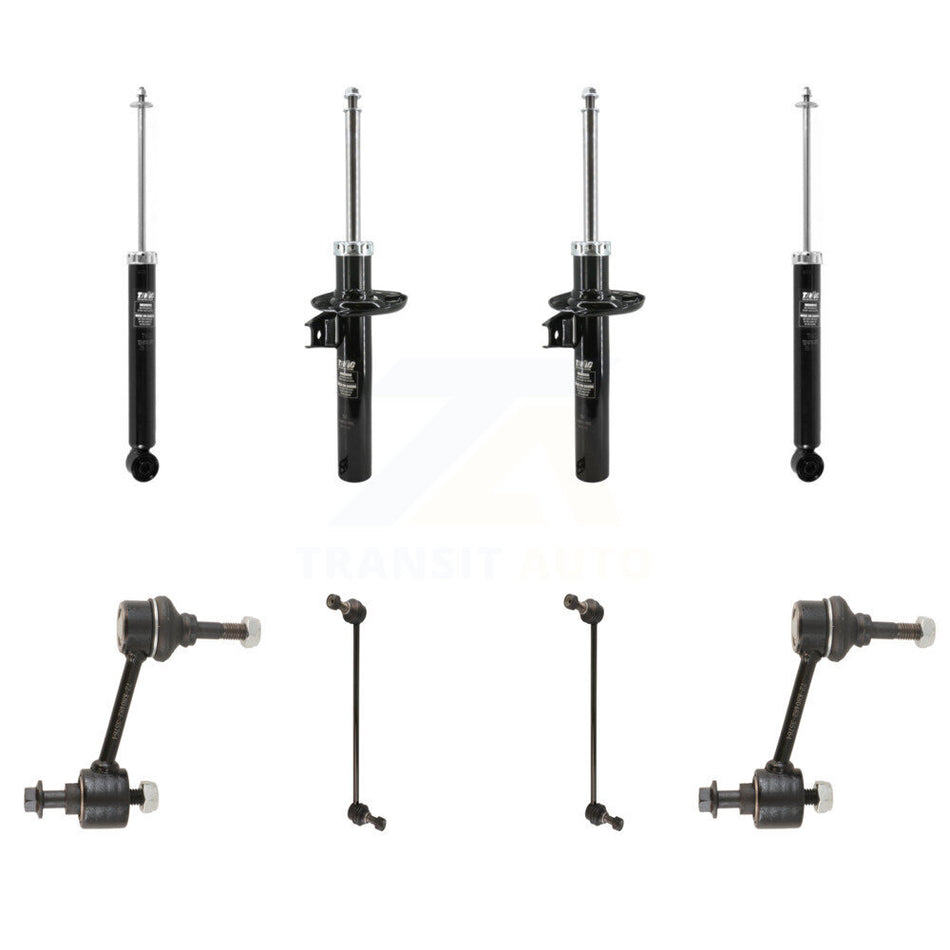 Front Rear Strut Shock & TQ Bar Link Kit For 12-14 Volkswagen Jetta GLI with Sedan KSS-108197