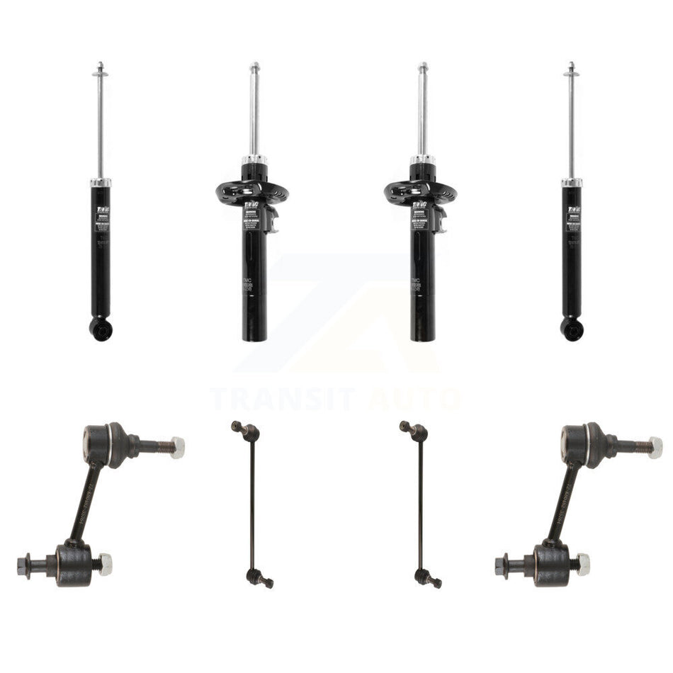 Front Rear Suspension Strut Shock & TQ Bar Link Kit For 2015 Volkswagen Jetta S/Base KSS-108200