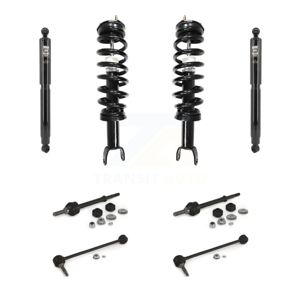 Front Rear Complete Strut Shock & TQ Bar Link Kit For 2020-2022 Ram 1500 Classic 4WD KSS-108270