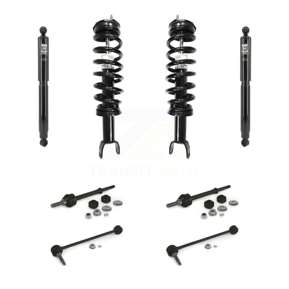 Front Rear Complete Strut Shock & TQ Bar Link Kit For 2020-2022 Ram 1500 Classic 4WD KSS-108270