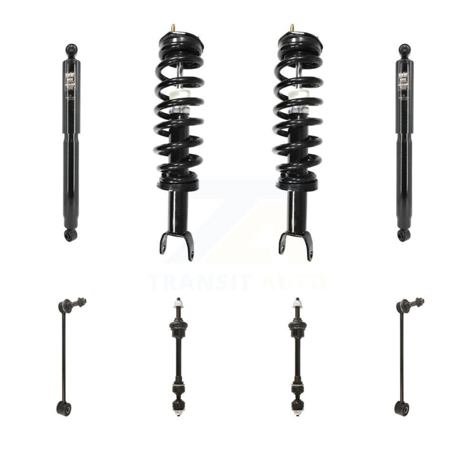 Front Rear Complete Strut Shock & TQ Bar Link Kit For 2020-2022 Ram 1500 Classic 4WD KSS-108270
