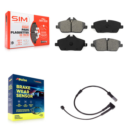 Front Semi-Metallic Disc Brake Pads And Wear Sensors Kit For Mini Cooper KSW-100296