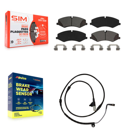 Front Semi-Metallic Brake Pad Wear Sensor Kit For Land Rover Range Sport with 360mm Rotor KSW-100300