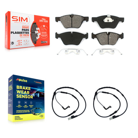 Front Semi-Metallic Disc Brake Pads And Wear Sensors Kit For BMW Z4 KSW-100474