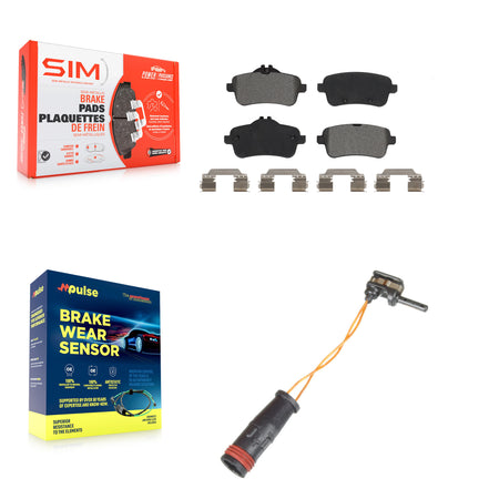 Rear Semi-Metallic Brake Pads Wear Sensor Kit For Mercedes-Benz ML350 GLE400 GLE350 GL350 KSW-100492