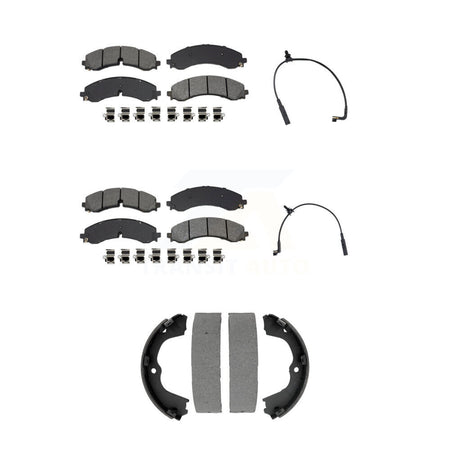 Front Rear Semi-Metallic Brake Pad Wear Sensor Kit (5Pc) For GMC Chevrolet Sierra 2500 HD KSW-100887