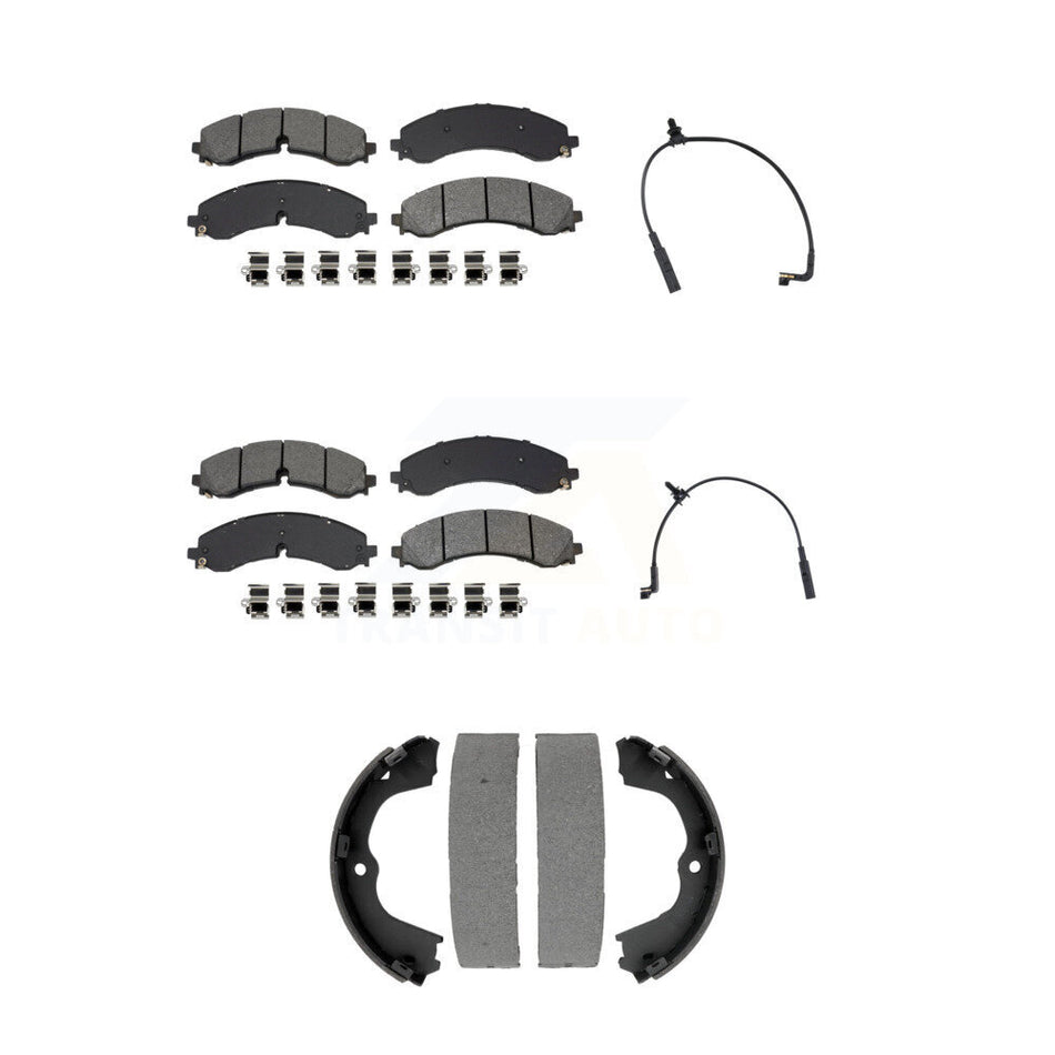 Front Rear Semi-Metallic Brake Pad Wear Sensor Kit (5Pc) For GMC Chevrolet Sierra 2500 HD KSW-100887