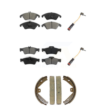 Front Rear Semi-Metallic Brake Pad Wear Sensor Kit (5Pc) For Mercedes-Benz E350 E250 E400 KSW-100892
