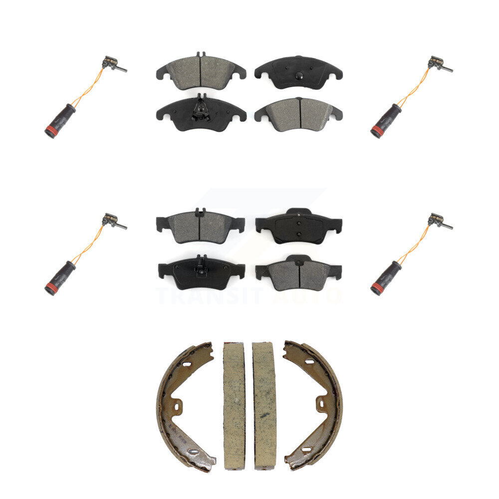 Front Rear Semi-Metallic Brake Pad Wear Sensor Kit (7Pc) For Mercedes-Benz E350 E250 E400 KSW-100907