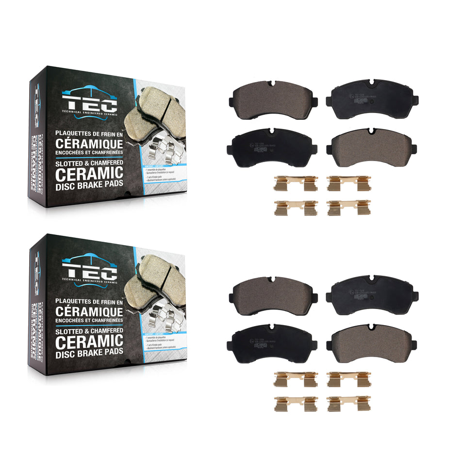 Front Rear Ceramic Brake Pads Kit For Workhorse Custom Chassis W42 P32 KTC-100627