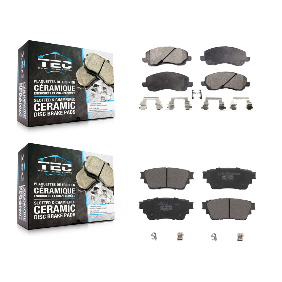 Front Rear Ceramic Brake Pads Kit For Mitsubishi Outlander With Electric Parking KTC-100655