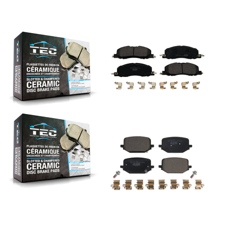 Front Rear Ceramic Brake Pads Kit For Lincoln Aviator KTC-100755
