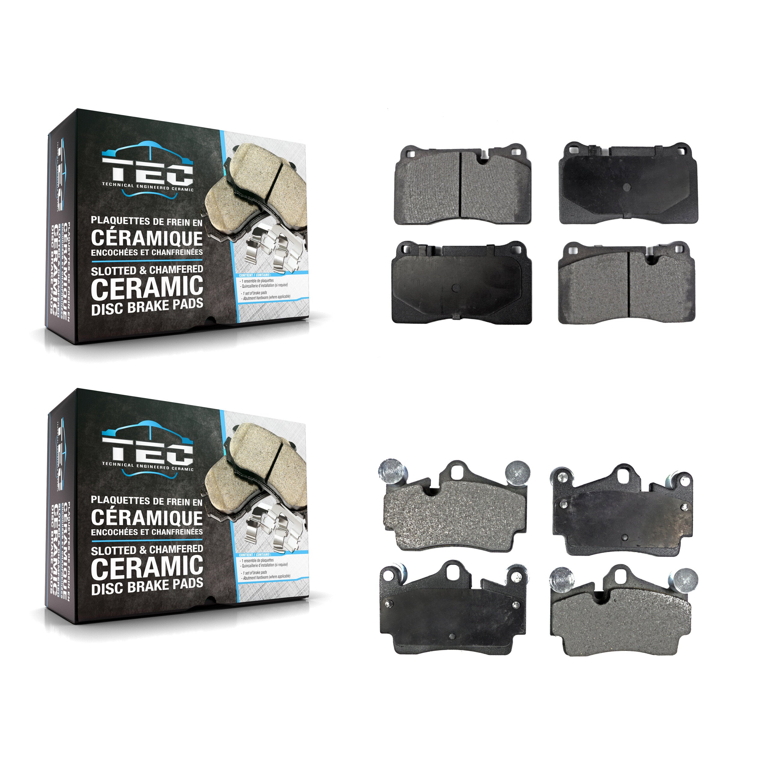 Front Rear Ceramic Brake Pads Kit For Volkswagen Touareg KTC-100781