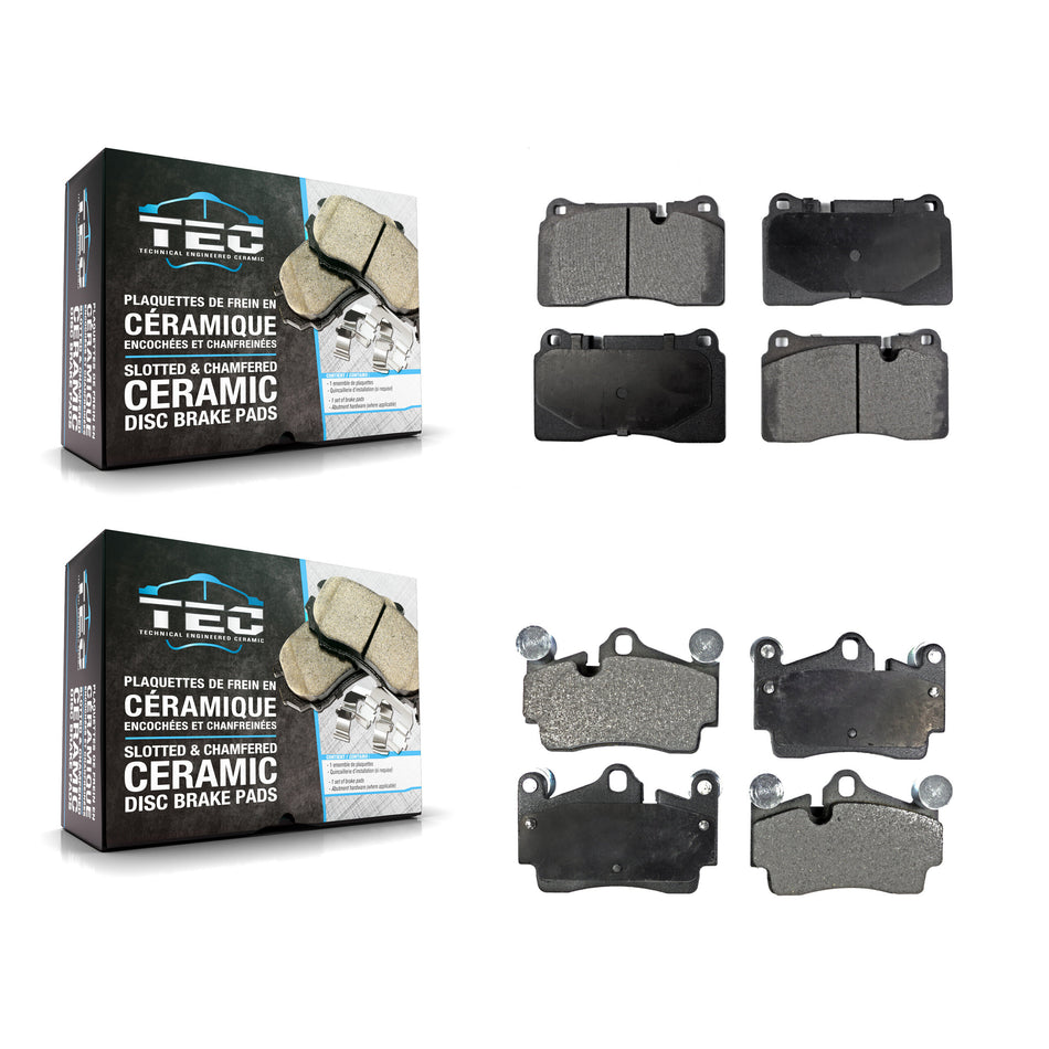 Front Rear Ceramic Brake Pads Kit For Volkswagen Touareg KTC-100781