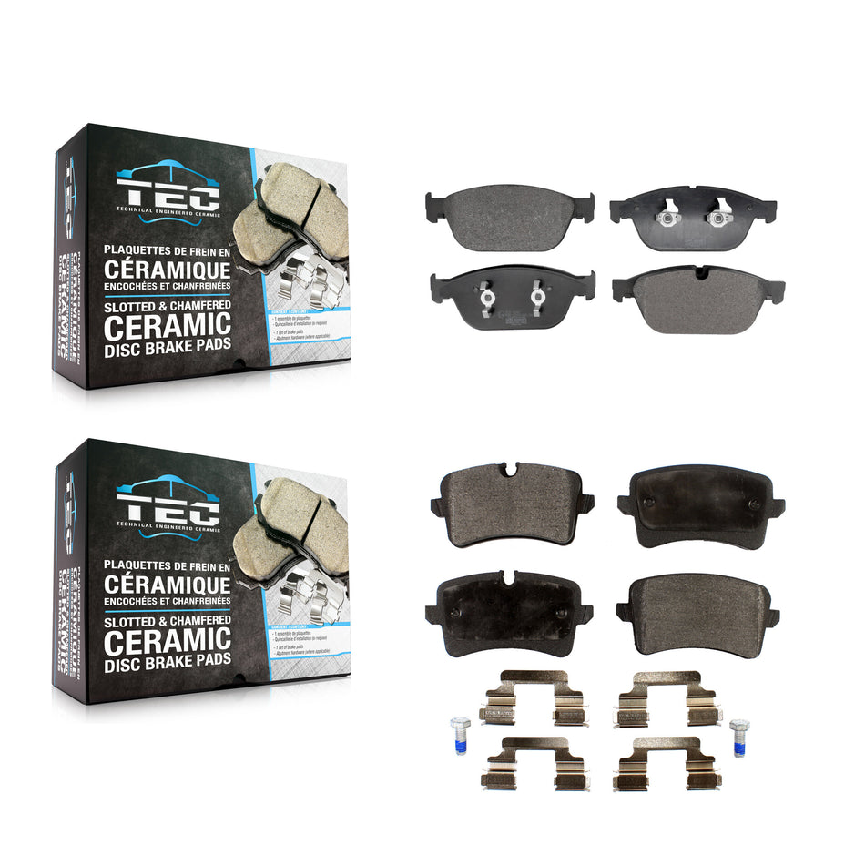 Front Rear Ceramic Brake Pads Kit For Audi A8 Quattro With 380mm Diameter Rotor KTC-100806