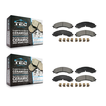 Front Rear Ceramic Brake Pads Kit For GMC Chevrolet Sierra 2500 HD Silverado 3500 KTC-100811