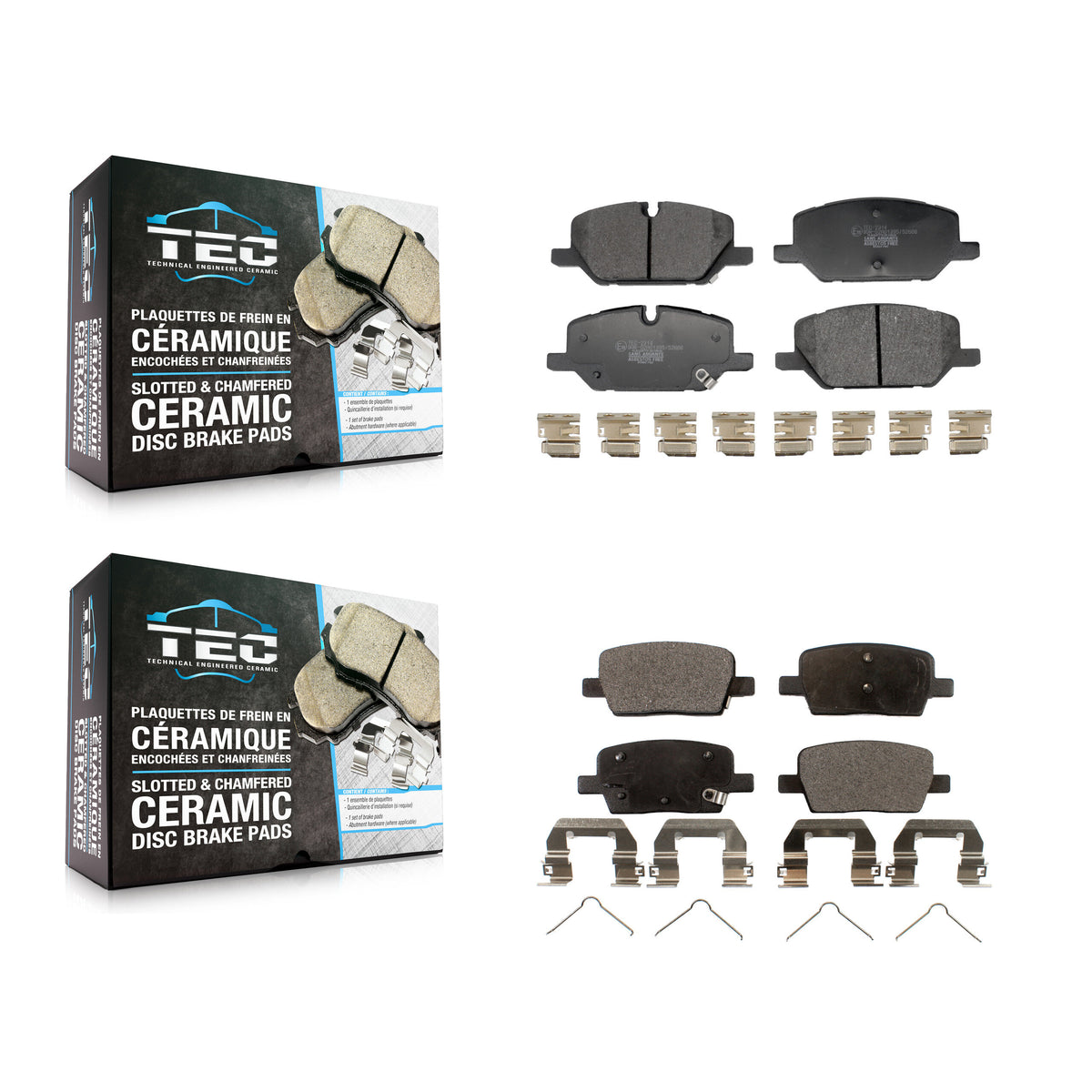 Front Rear Ceramic Brake Pads Kit For Chevrolet Camaro KTC-100828