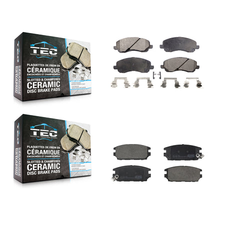 Front Rear Ceramic Brake Pads Kit For Mitsubishi Eclipse Galant KTC-100836