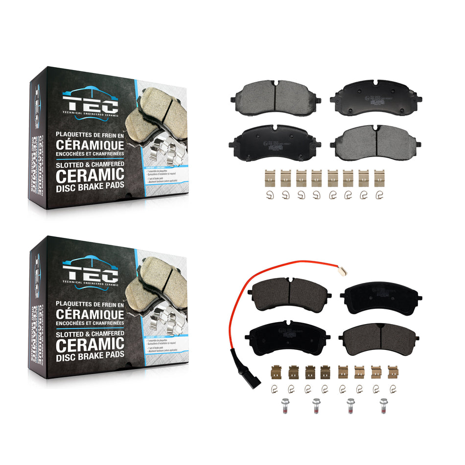 Front Rear Ceramic Brake Pads Kit For Ford Transit-250 Transit-350 Transit-150 RWD KTC-100837