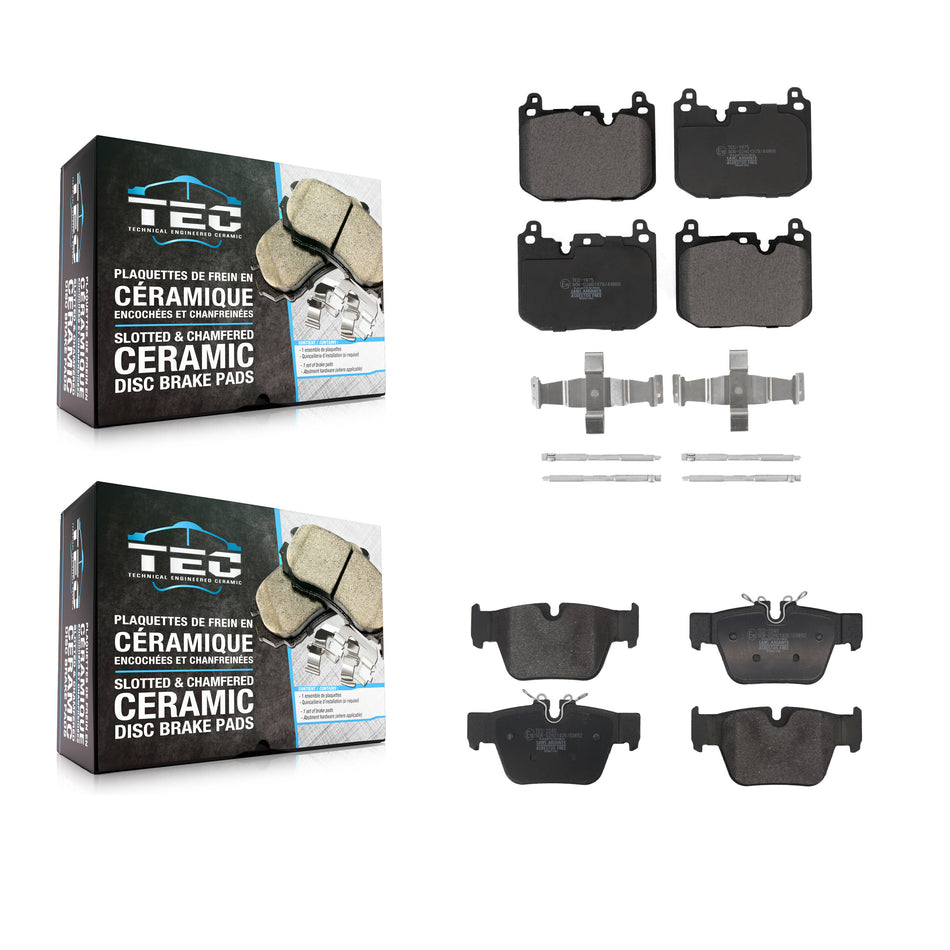 Front Rear Ceramic Brake Pads Kit For BMW X2 Mini Cooper Clubman KTC-100851