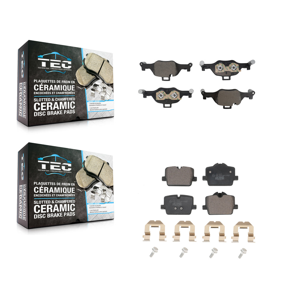 Front Rear Ceramic Brake Pads Kit For BMW i4 Without Blue Painted Calipers KTC-100871