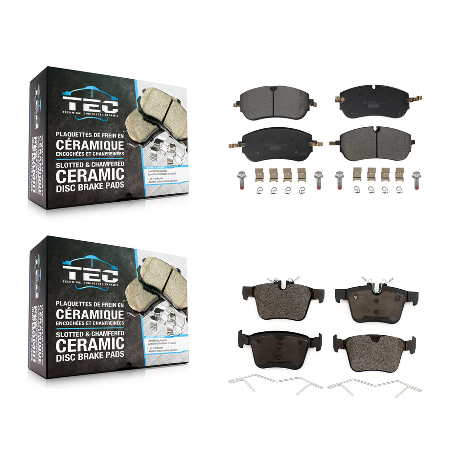 Front Rear Ceramic Brake Pads Kit For Land Rover Range Evoque Discovery Sport Jaguar KTC-100878