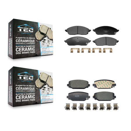 Front Rear Ceramic Brake Pads Kit For Jeep Grand Cherokee L KTC-100880