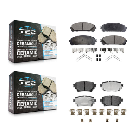 Front Rear Ceramic Brake Pad Kit For Toyota Highlander Sienna Lexus RAV4 Prime bZ4X NX350 KTC-100882
