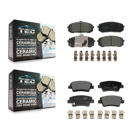 Front Rear Ceramic Brake Pads Kit For Hyundai Elantra With Manual Parking KTC-100891