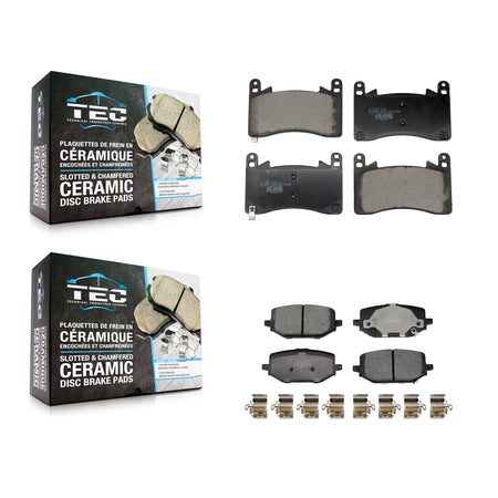 Front Rear Ceramic Brake Pads Kit For 2022-2024 Acura MDX 3.0L KTC-100892