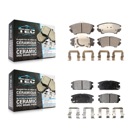 Front Rear Ceramic Brake Pads Kit For 2017 GMC Terrain Vehicles Manufactured In Mexico KTC-100897
