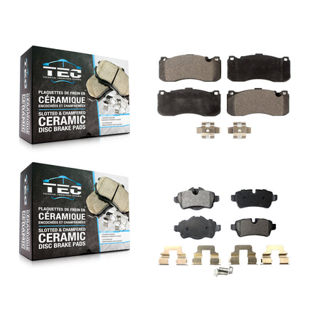Front Rear Ceramic Brake Pads Kit For 2013 Mini Cooper With 6 Piston Calipers KTC-100898