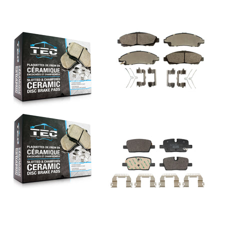 Front Rear Ceramic Brake Pads Kit For 2020 Buick Enclave To Chassis VIN #LJ296020 KTC-100921