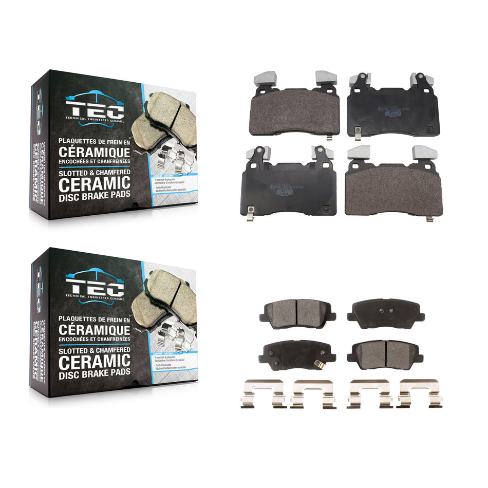 Front Rear Ceramic Brake Pads Kit For Cadillac CTS KTC-100929