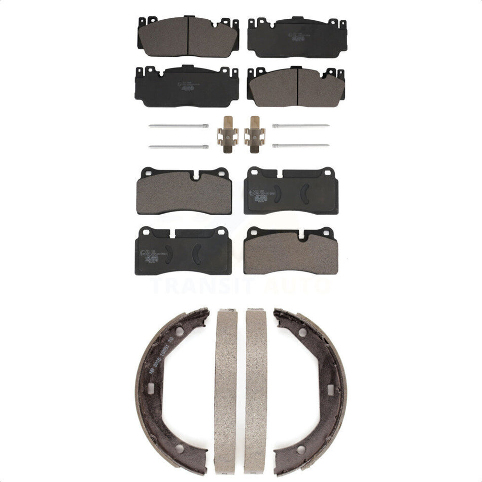 Front Rear Ceramic Brake Pads And Parking Shoes Kit For BMW M4 M2 M3 KTN-100888