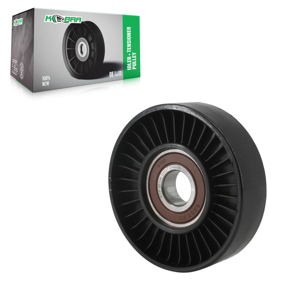 Accessory Drive Belt Pulley KTP-89146 For Chevrolet Pontiac Equinox Cobalt Malibu GMC Terrain Saturn