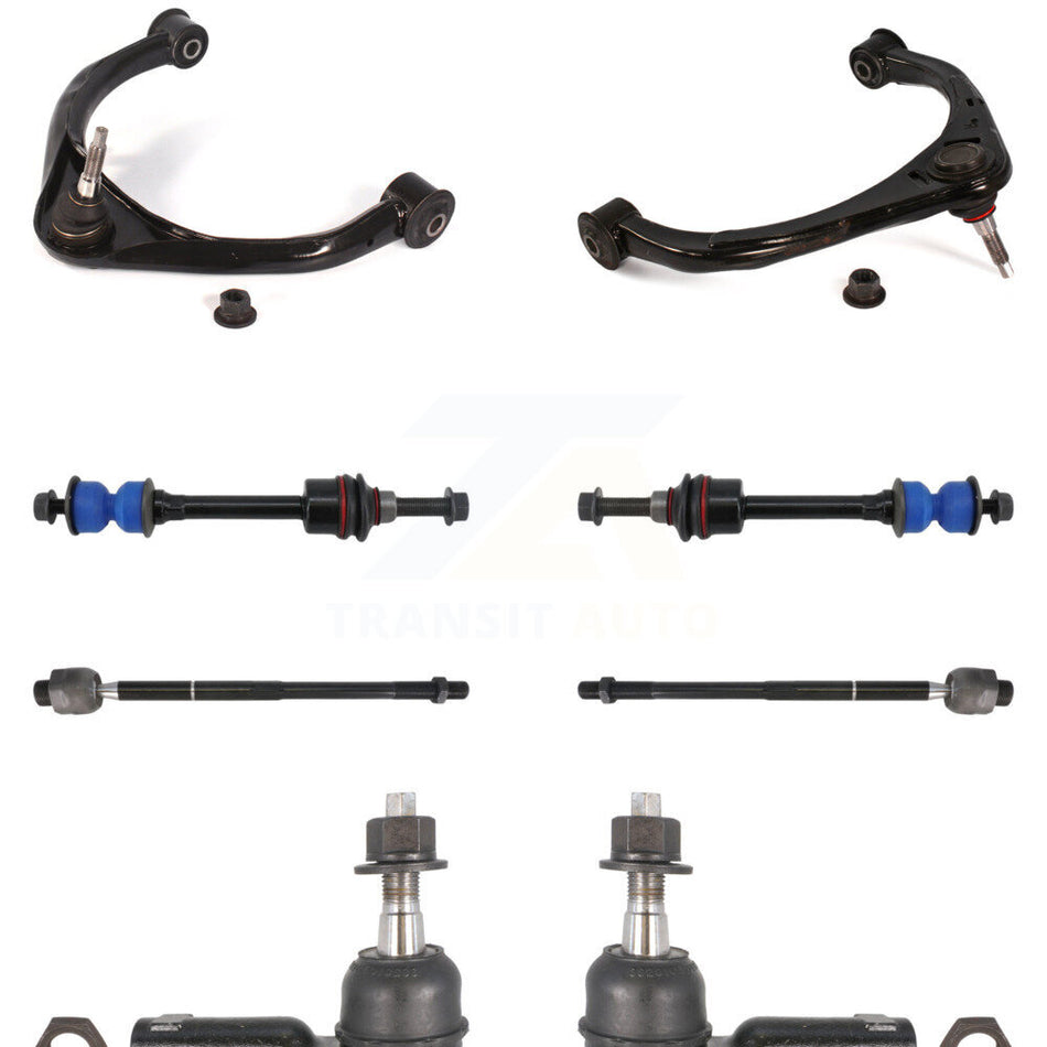 Front Suspension Control Arm And Ball Joint Assembly Steering Tie Rod End Stabilizer Bar Link Kit (8Pc) For Ram 1500 Dodge RWD KTR-100336