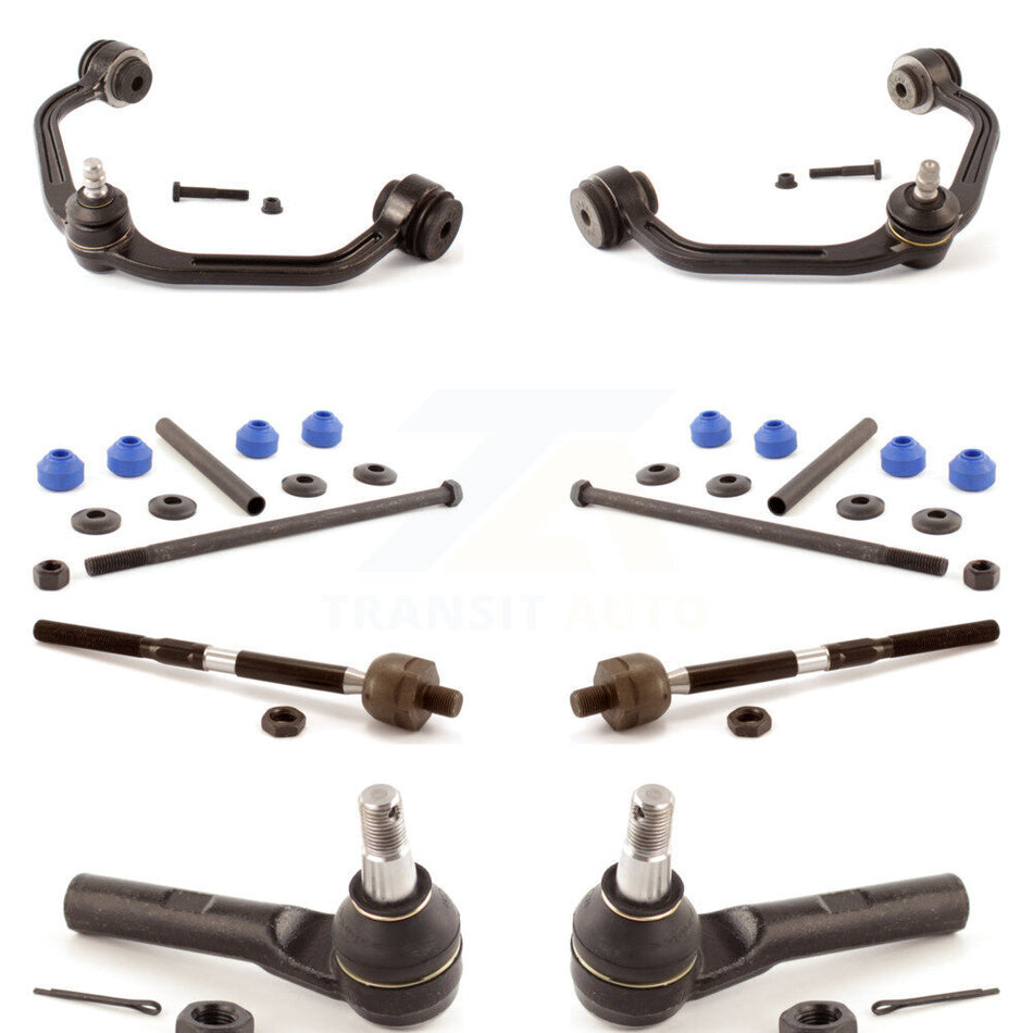 Front Suspension Control Arm And Ball Joint Assembly Steering Tie Rod End Stabilizer Bar Link Kit (8Pc) For Ford Ranger Mazda B3000 B2500 B4000 B2300 KTR-100345