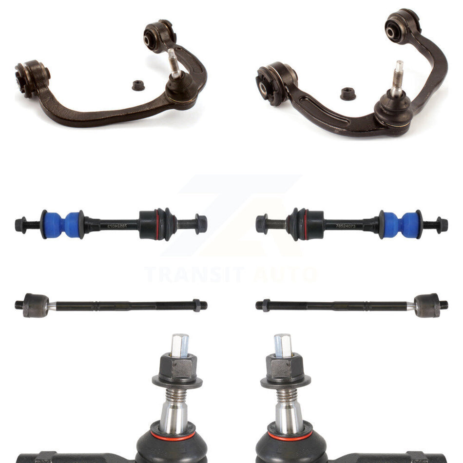 Front Suspension Control Arm And Ball Joint Assembly Steering Tie Rod End Stabilizer Bar Link Kit (8Pc) For Ford F-150 Lincoln Mark LT RWD KTR-100353