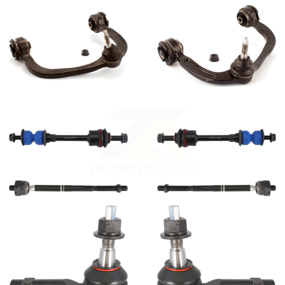 Front Suspension Control Arm And Ball Joint Assembly Steering Tie Rod End Stabilizer Bar Link Kit (8Pc) For Ford F-150 Lincoln Mark LT 4WD KTR-100355