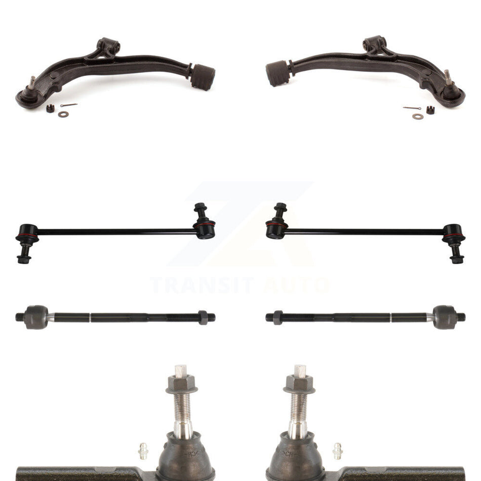 Front Suspension Control Arm And Ball Joint Assembly Steering Tie Rod End Stabilizer Bar Link Kit (8Pc) For Dodge Chrysler Grand Caravan Town & Country Voyager KTR-100362