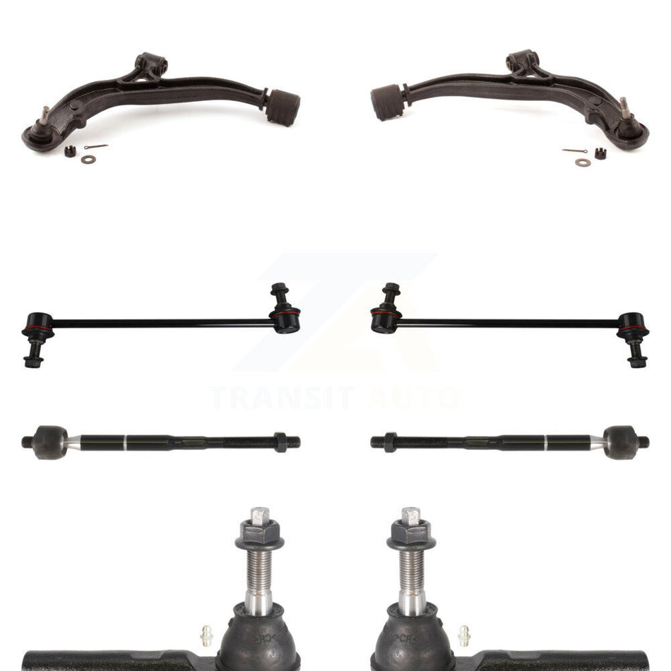 Front Suspension Control Arm And Ball Joint Assembly Steering Tie Rod End Stabilizer Bar Link Kit (8Pc) For 2005-2007 Dodge Grand Caravan Chrysler Town & Country KTR-100363