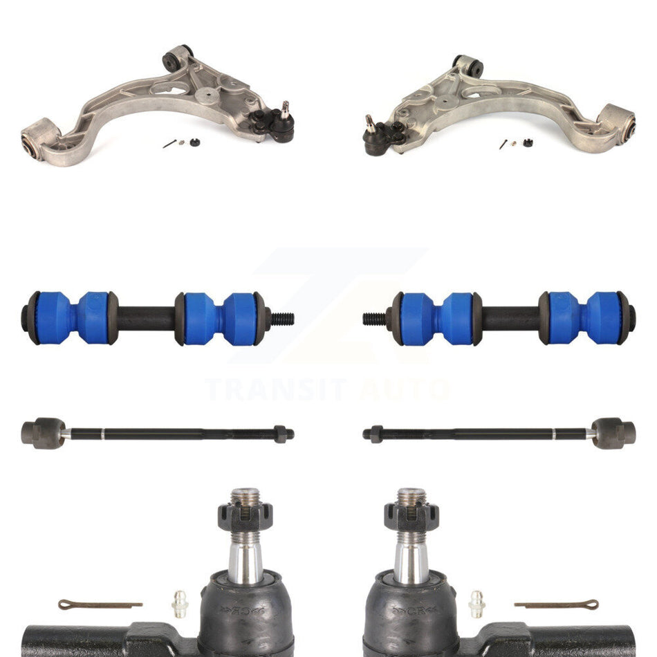 Front Suspension Control Arm And Ball Joint Assembly Steering Tie Rod End Stabilizer Bar Link Kit (8Pc) For Pontiac Bonneville Buick Park Avenue Oldsmobile Aurora KTR-100369