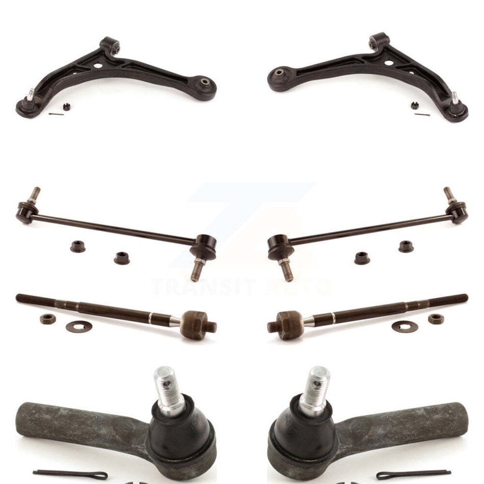 Front Suspension Control Arm And Ball Joint Assembly Steering Tie Rod End Stabilizer Bar Link Kit (8Pc) For 2002-2004 Honda Odyssey KTR-100381