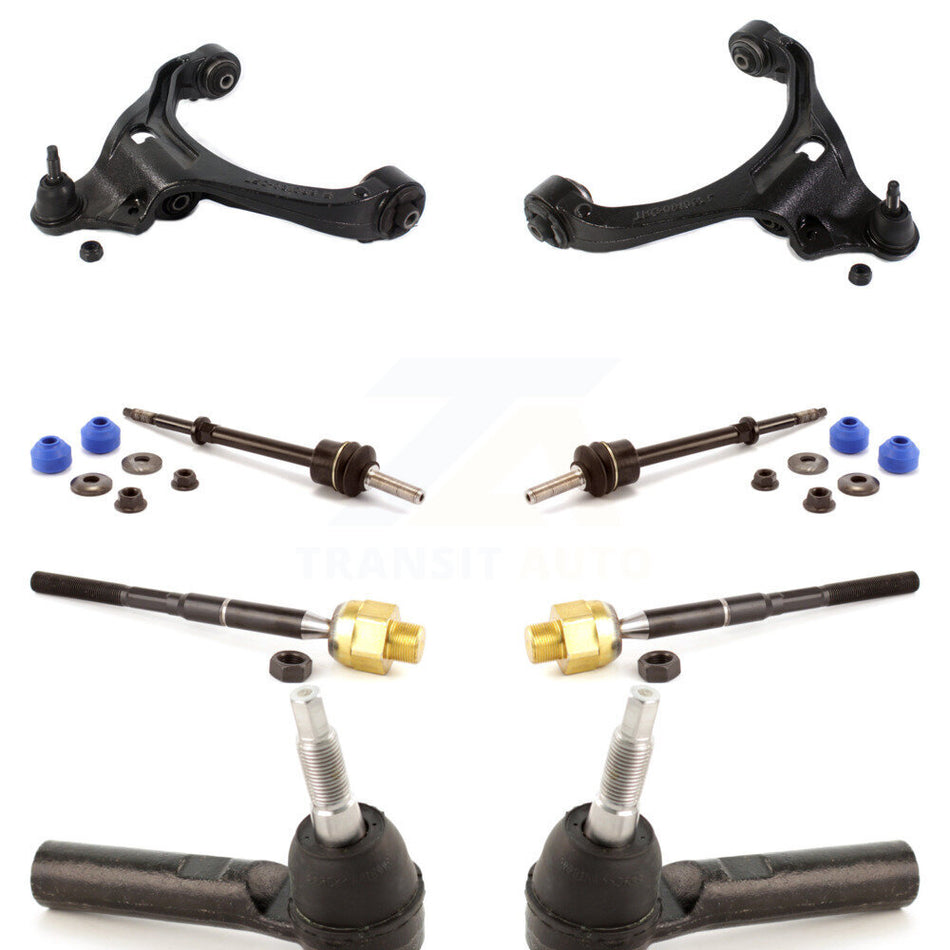 Front Suspension Control Arm And Ball Joint Assembly Steering Tie Rod End Stabilizer Bar Link Kit (8Pc) For Dakota Dodge Mitsubishi Raider Ram KTR-100395