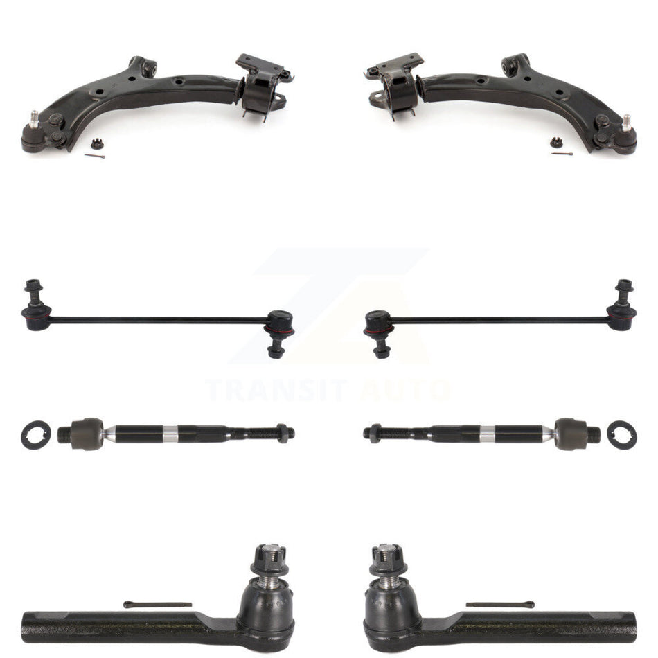 Front Suspension Control Arm And Ball Joint Assembly Steering Tie Rod End Stabilizer Bar Link Kit (8Pc) For 2007-2011 Honda CR-V Vehicles Manufactured In USA KTR-100396