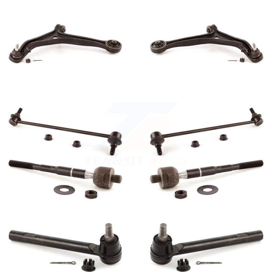 Front Suspension Control Arm And Ball Joint Assembly Steering Tie Rod End Stabilizer Bar Link Kit (8Pc) For Honda Odyssey KTR-100398