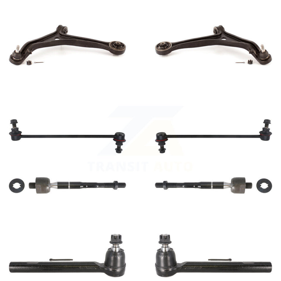 Front Suspension Control Arm And Ball Joint Assembly Steering Tie Rod End Stabilizer Bar Link Kit (8Pc) For Honda Odyssey KTR-100398