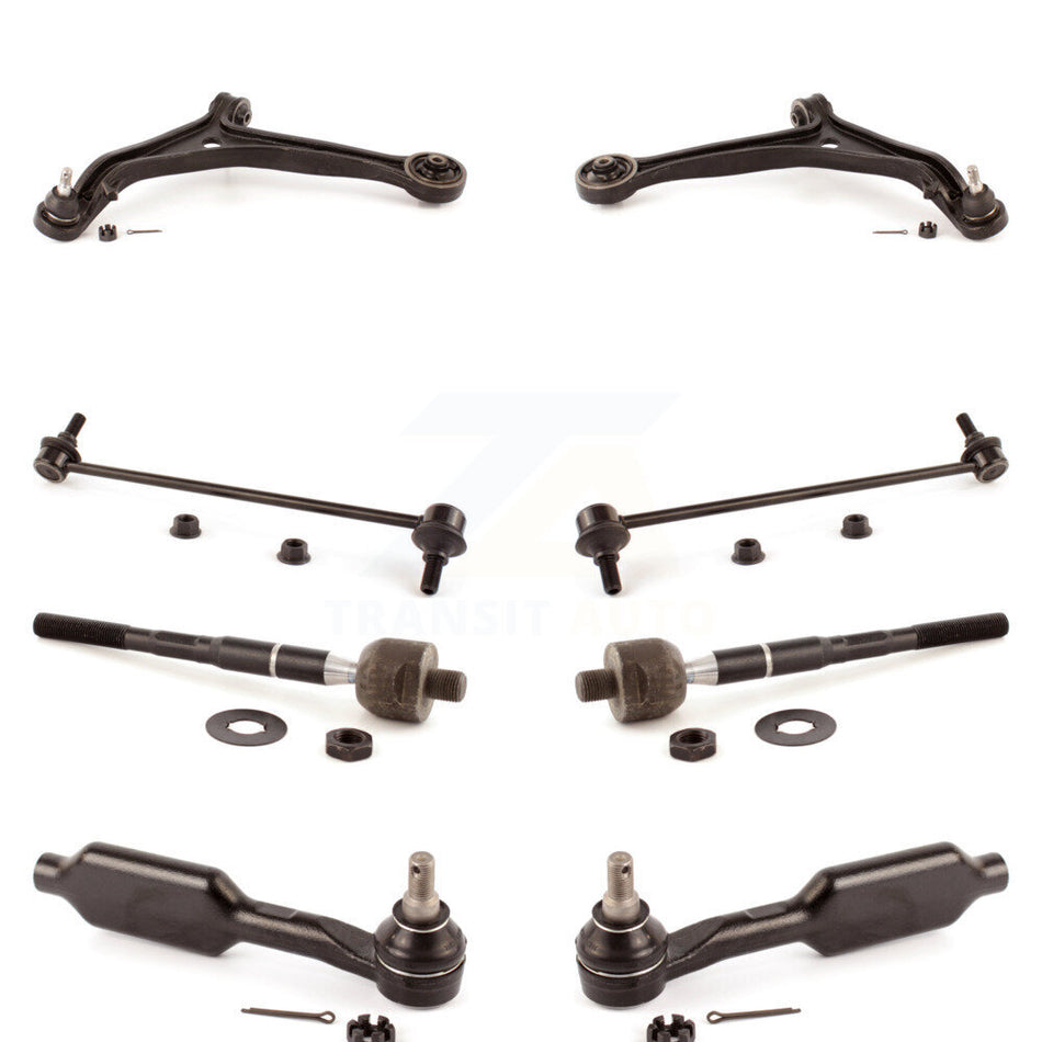 Front Suspension Control Arm And Ball Joint Assembly Steering Tie Rod End Stabilizer Bar Link Kit (8Pc) For 2005-2009 Honda Odyssey Touring KTR-100399